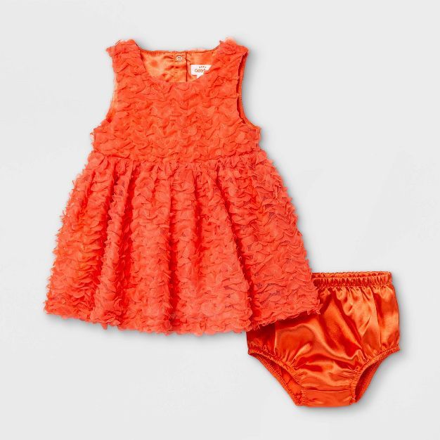 Baby Girls' Soutache Dress - Cat & Jack™ Coral Pink | Target