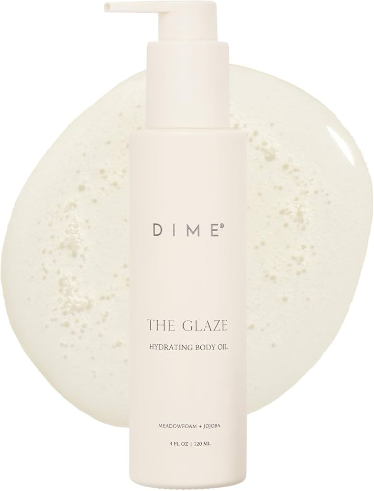 DIME Beauty Glaze Body Oil, Hydrating, Non-Greasy Massage Oil, Argan and Jojoba Oil for Skin, Bat... | Amazon (US)