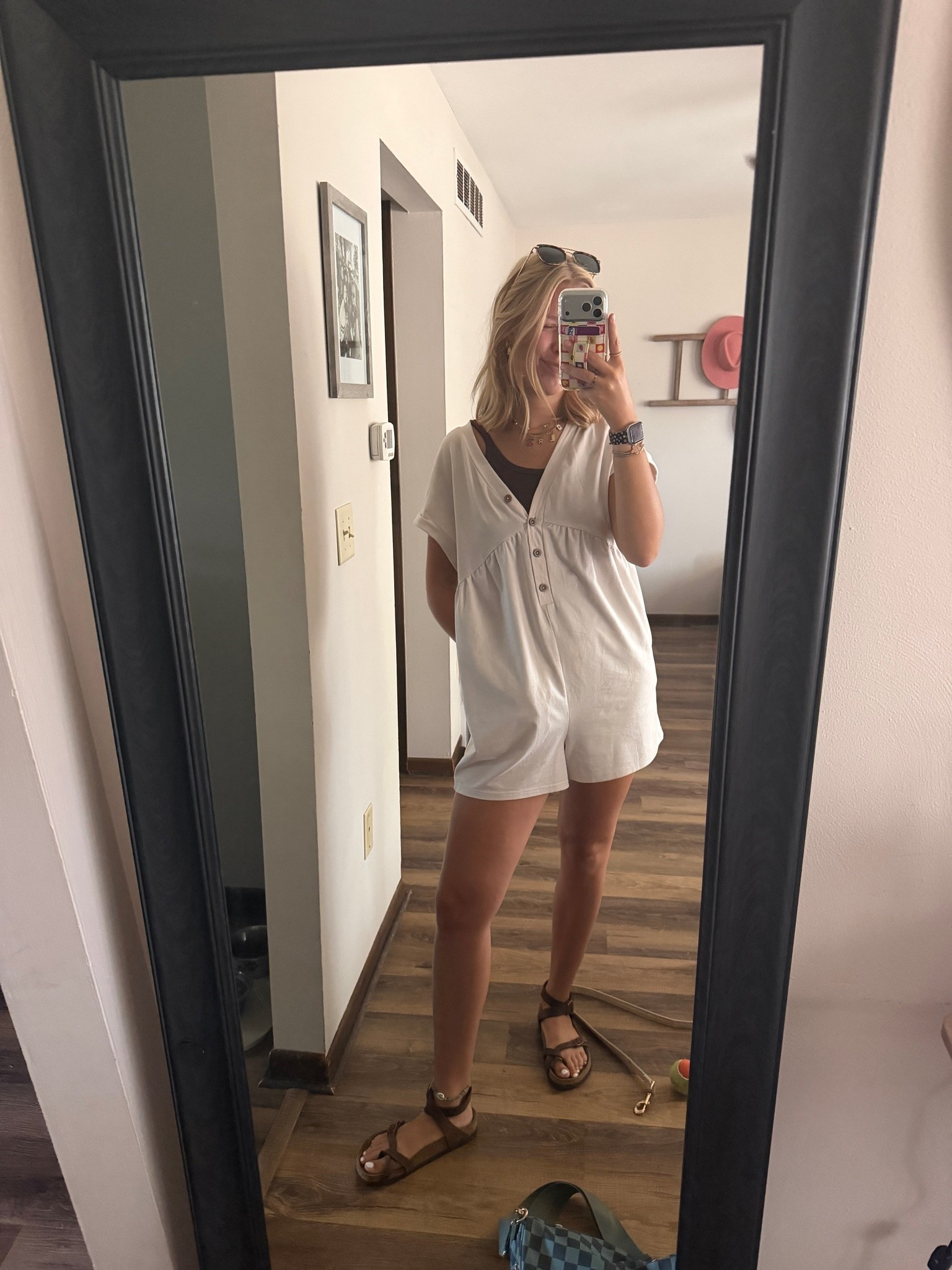 Today’s WFH outfit.. Amazon romper.. Amazon tank top — 07.20.26 🤎

Amazon romper: Medium in Apricot (ONLY $9.99!!!! 🤑)
Amazon tank top: Medium in 02# Full Length Mocha Brown (ONLY $19.99!!!)
size 39 in brown @Birkenstock US 

Romper comes in a few different colors and tank top comes in 30+ color options-SO GOOD!!! 🤎🩵💛🤍🖤

The romper is perfect for summer days outside and casual wfh days inside. 🌥️

Is SO cute and flattering on any size! Would be perfect for our prego momma’s!!! 🤰

Amazon finds, Amazon fashion, Amazon rompers, Amazon tank tops, brown tank tops, casual outfits, comfy outfits, Amazon deals, summer rompers, spring outfits, outfit of the day

#LTKootd #LTKmorningroutine #LTKSaleAlert