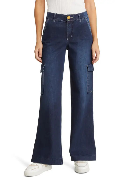 'Ab'Solution Cargo High Waist Wide Leg Jeans | Nordstrom