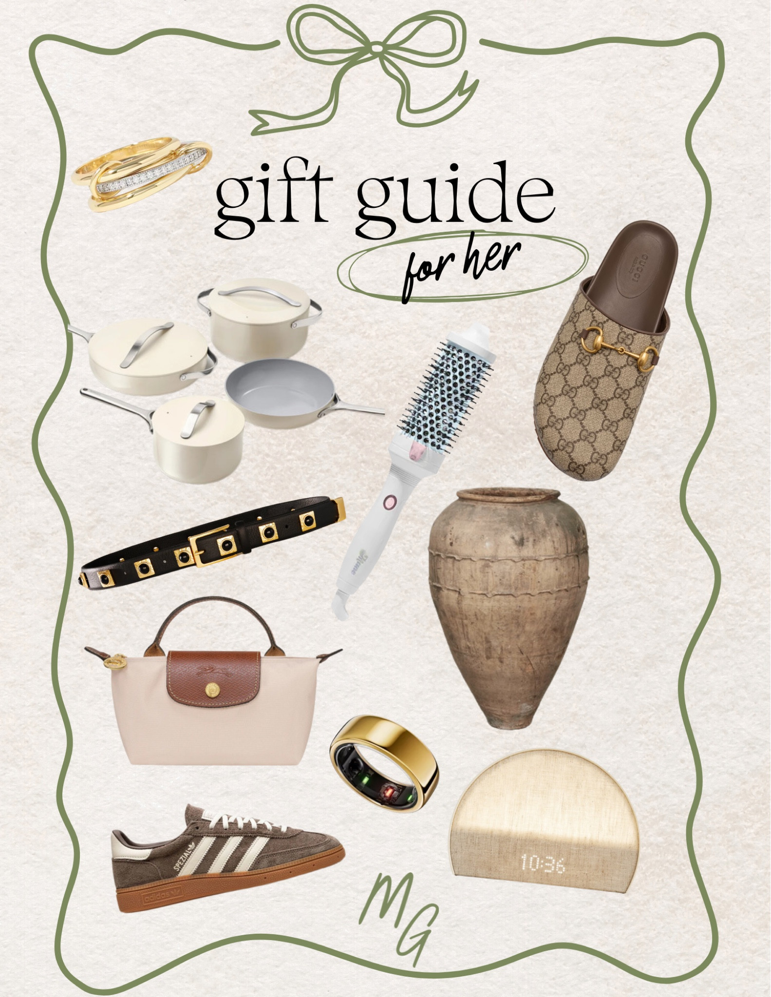 GIFT GUIDE FOR HER 🎁

Splurge worthy, sambas, wellness, beauty, home decor 

#LTKGiftGuide