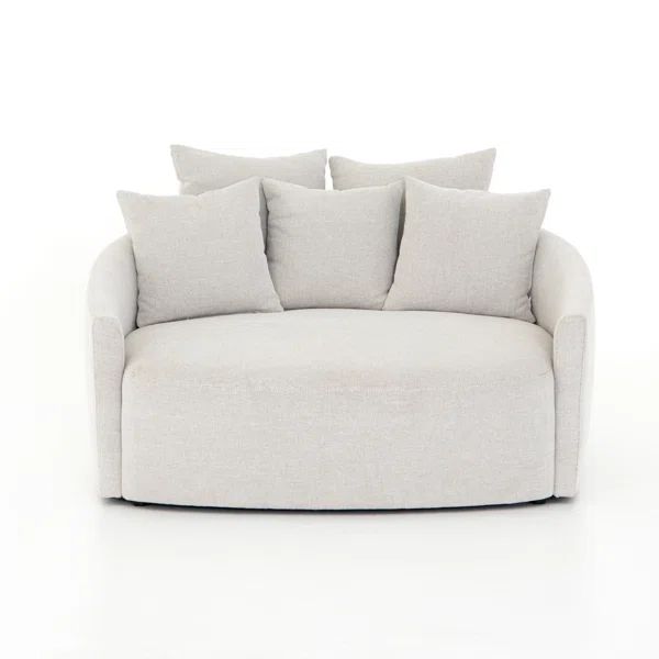 Claudia 62'' Slopped Arm Curved Loveseat | Wayfair North America