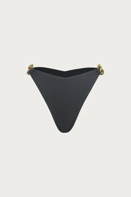 Gold Chain High Rise (Faux Suede Black) | SAME