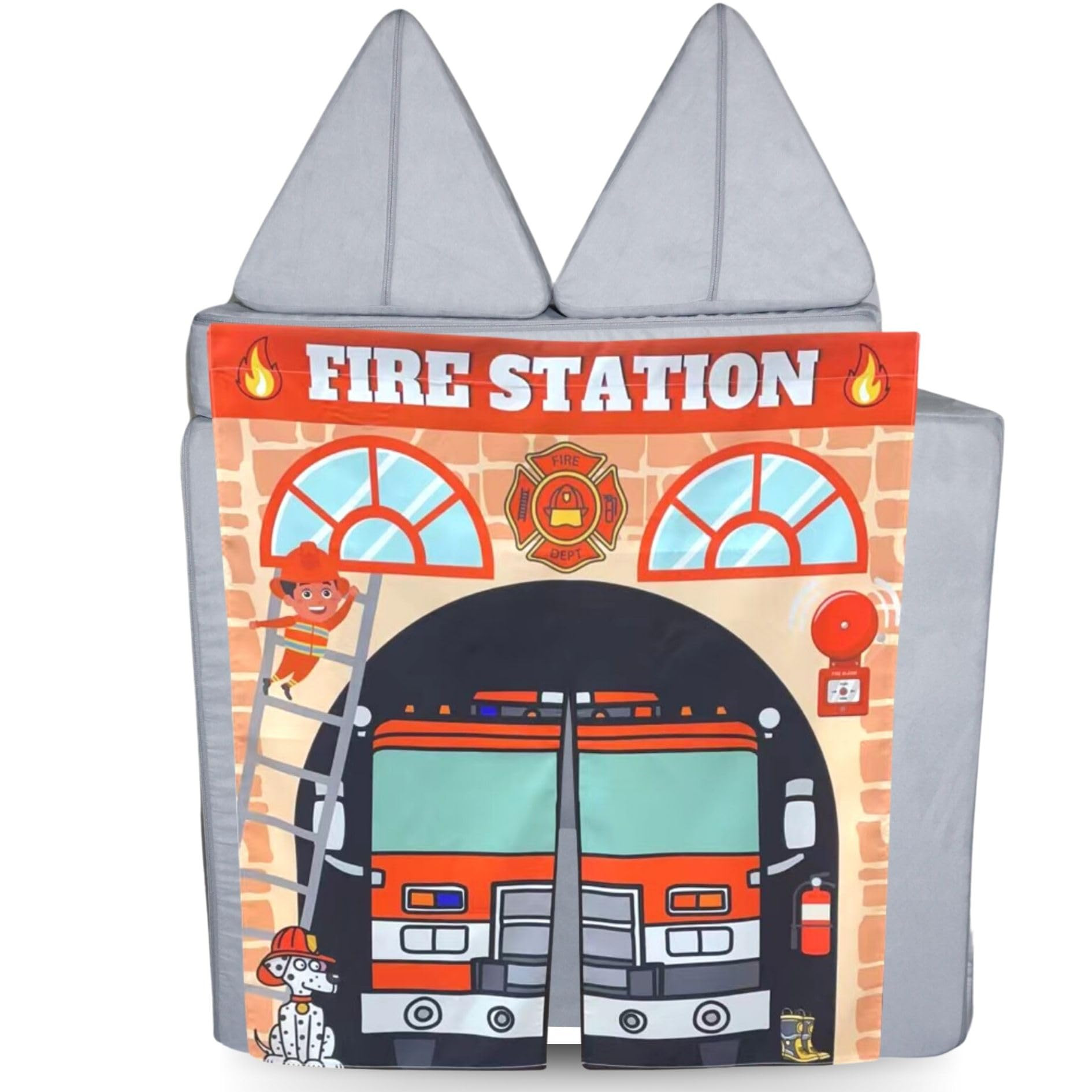 Couch Swag Play Panel for Childrens Foam Sofa Kids Couch (Firehouse) | Amazon (US)