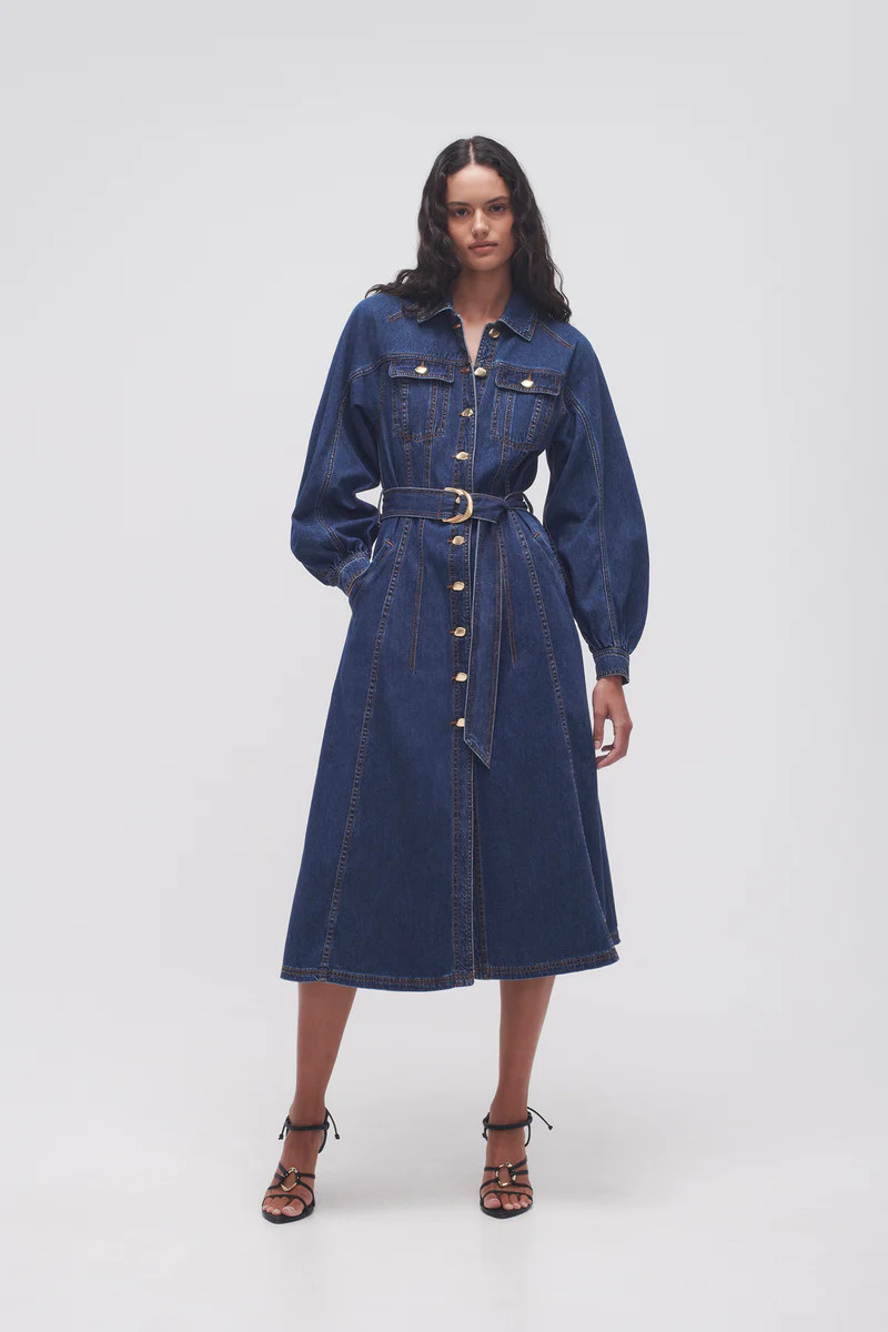 Colorado Denim Midi Dress | aje. (Australia and New Zealand)