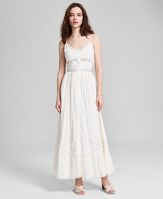 And Now This Women's Lace-Inset Fit & Flare Maxi Dress, Exclusively at Macy's - Macy's | Macy's