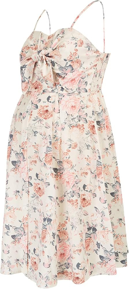 Maacie Women Maternity Striped Cami Dress Spaghetti Straps Buttons Down Dress | Amazon (US)