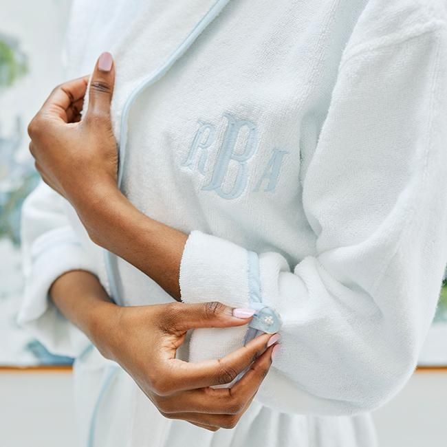 Women's Short White Robe | Weezie Towels