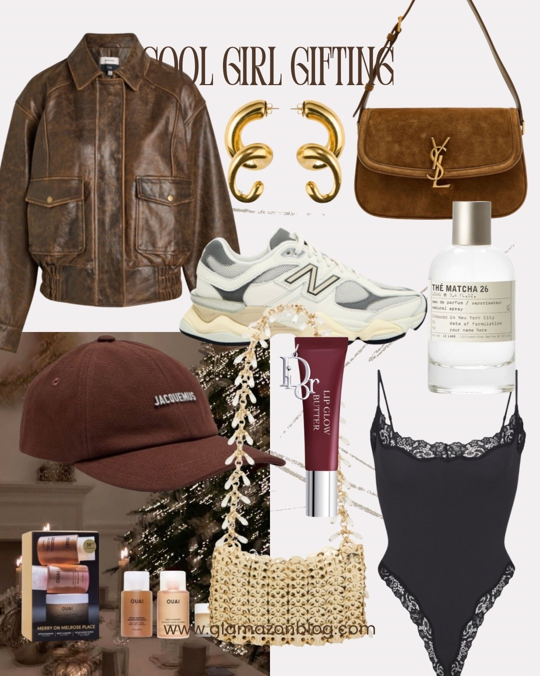 Gift guide, Dior makeup, Jacquemus cap, skims bodysuit, gold bag, suede bag, ysl bag, leather bomber, fragrance gifts 

#LTKxHarveyNichols #LTKuk #LTKgiftguide