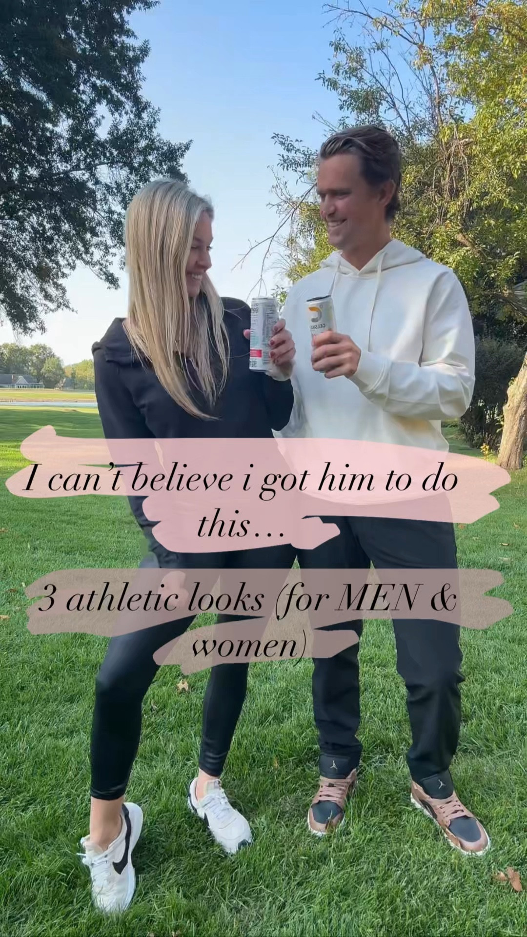 Men’s & women’s athletic looks (he’s such a good sport😘)

I’m wearing mediums in everything. 
My husband is wearing size M in pants & large in tops- he said they fit TTS😉
He also said (and i quote) “wow, i think i need to order more of these” <- 👏🏻👏🏻👏🏻
And that’s coming from an avid Lulu lemon fan - so amazon for the win! 

Insta: Bridgetkiene 

#LTKActive #LTKFamily #LTKMens