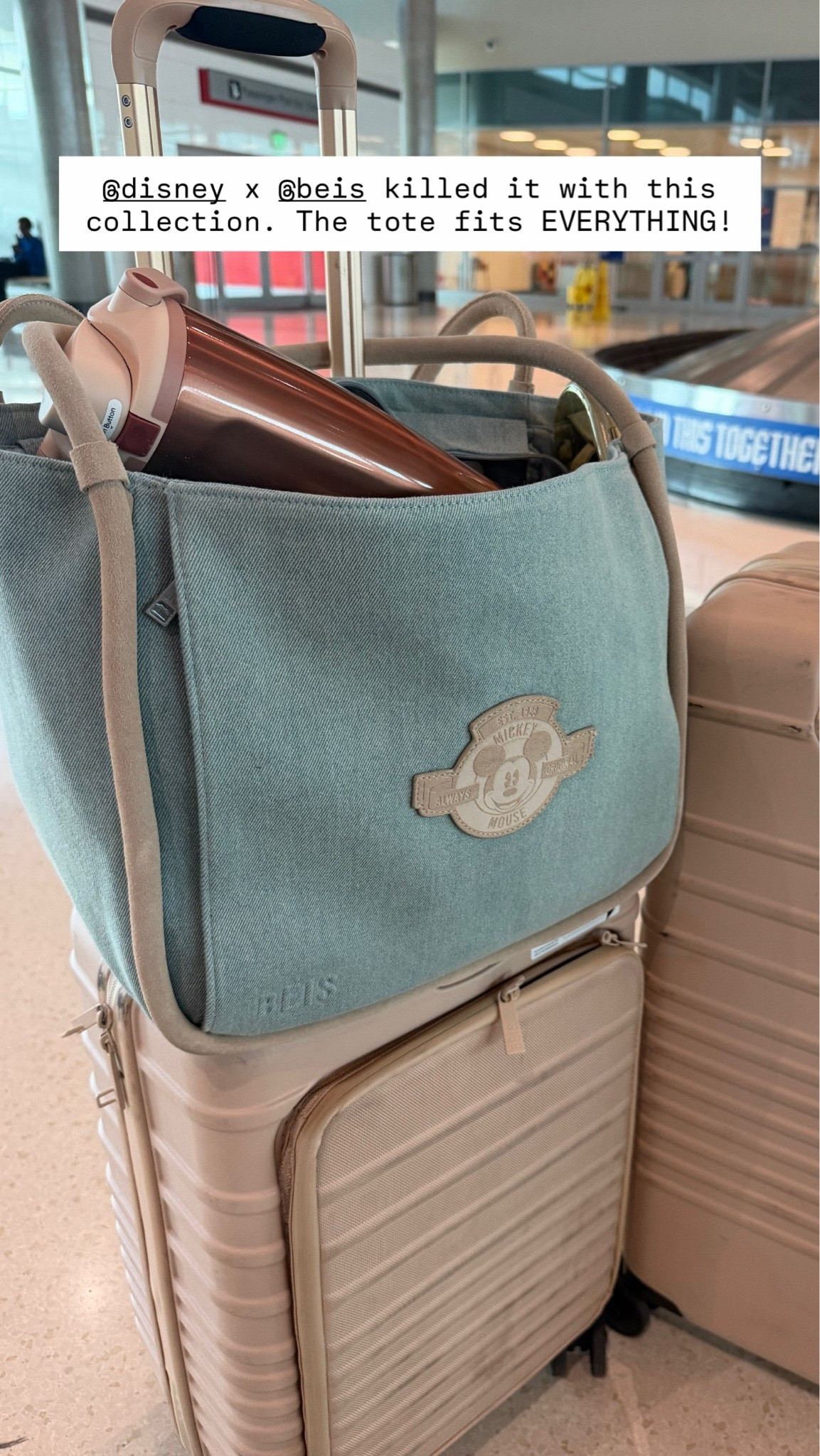 The cutest Disney x Beis travel luggage and tote!

#LTKTravel