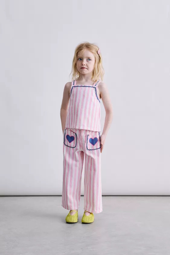 STRIPED TWILL CULOTTES | Zara US