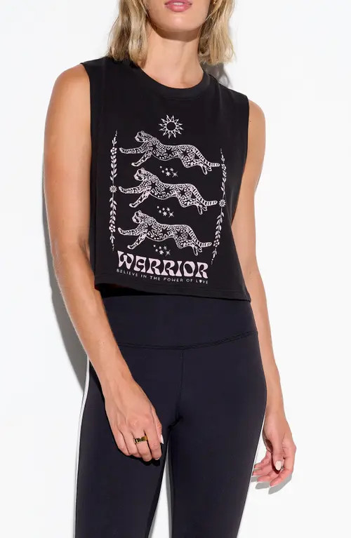 Spiritual Gangster Warrior Love Spirit Crop Top in Black at Nordstrom, Size X-Small | Nordstrom