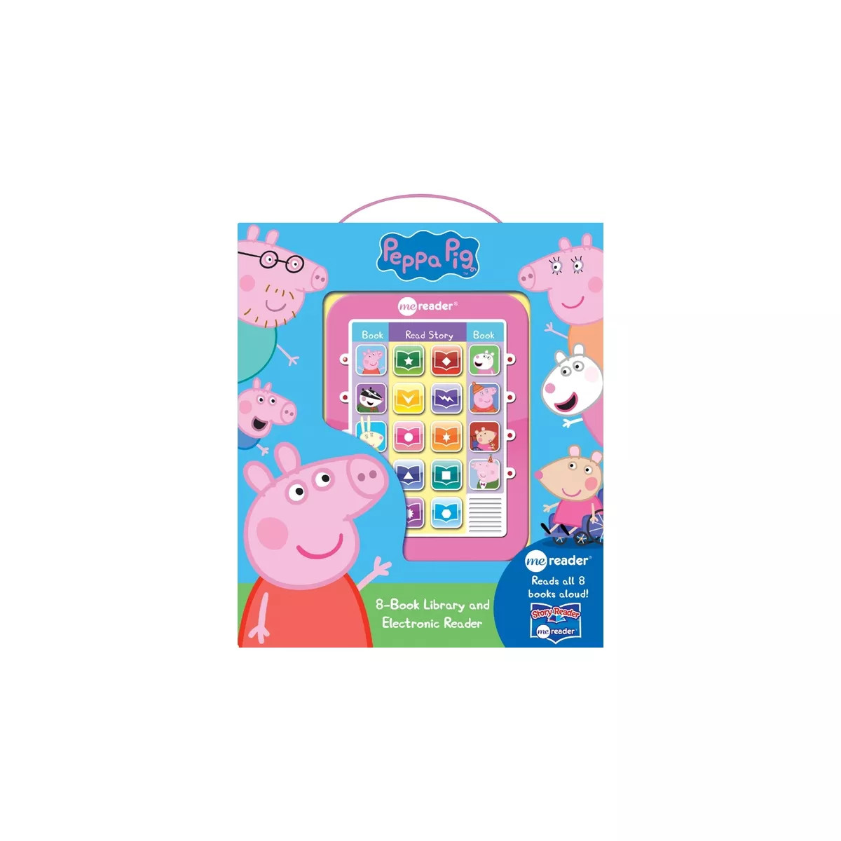 Peppa Pig Electronic Me Reader 8-Book Library and Electronic Reader Boxed Set | Target
