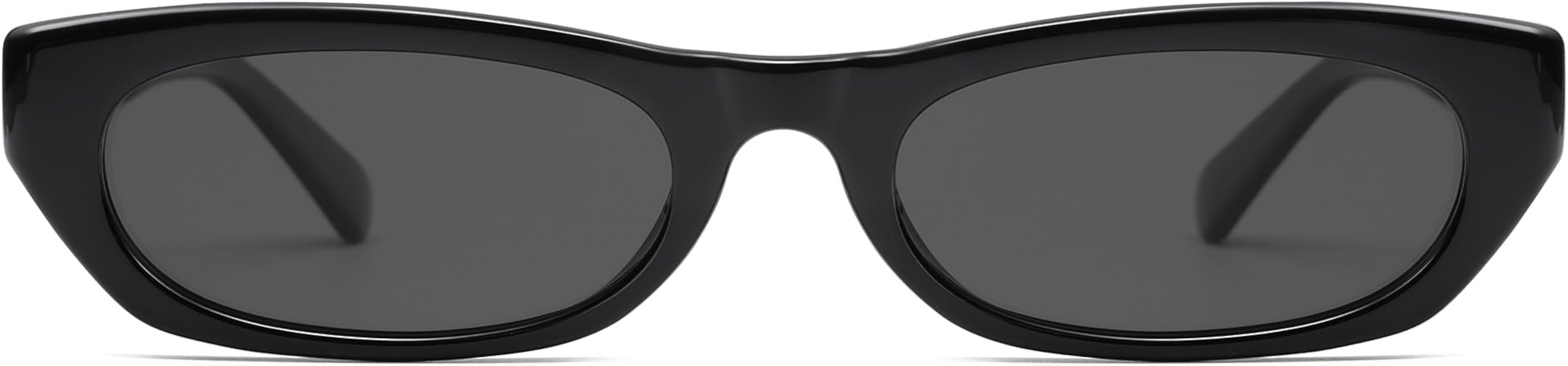 SOJOS Retro Rectangle Polarized Sunglasses for Women Men Vintage Trendy Narrow Y2k Sunnies SJ2363 | Amazon (US)