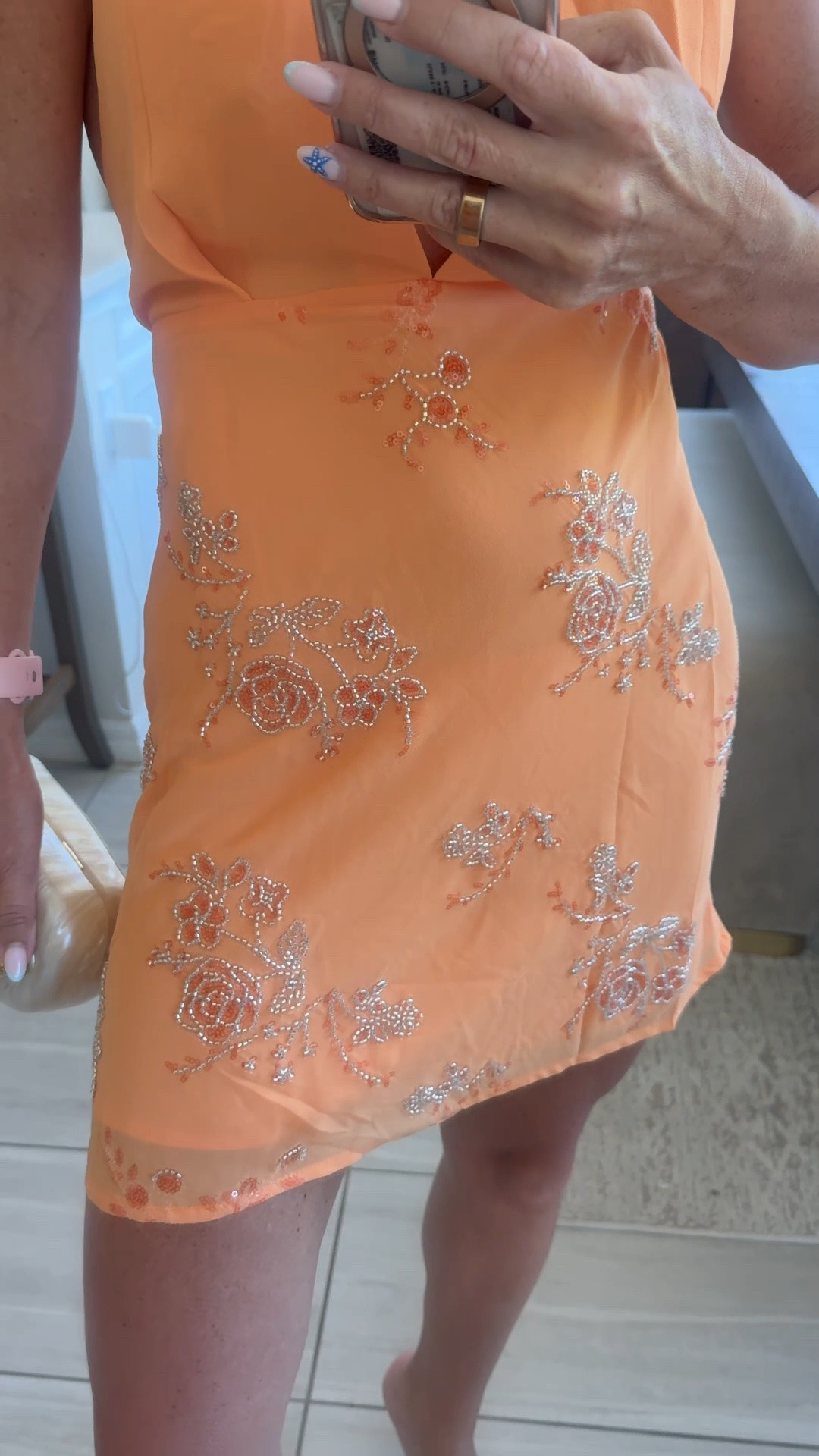 The prettiest resort dress for a tropical vacation 🌴🧡 The open back, feminine embroidered details, and delicate beaded accents make this one feel extra special. I love how the beads add just a little sparkle without being too much. Perfect for vacation dinners, date nights, or a warm summer day. Wearing size Small.

resort dress, tropical vacation dress, orange dress, beaded dress, embroidered mini dress, open back dress, vacation dinner outfit, beach vacation outfit, summer vacation dress, resort wear women

#LTKSeasonal #LTKSwim #LTKootd