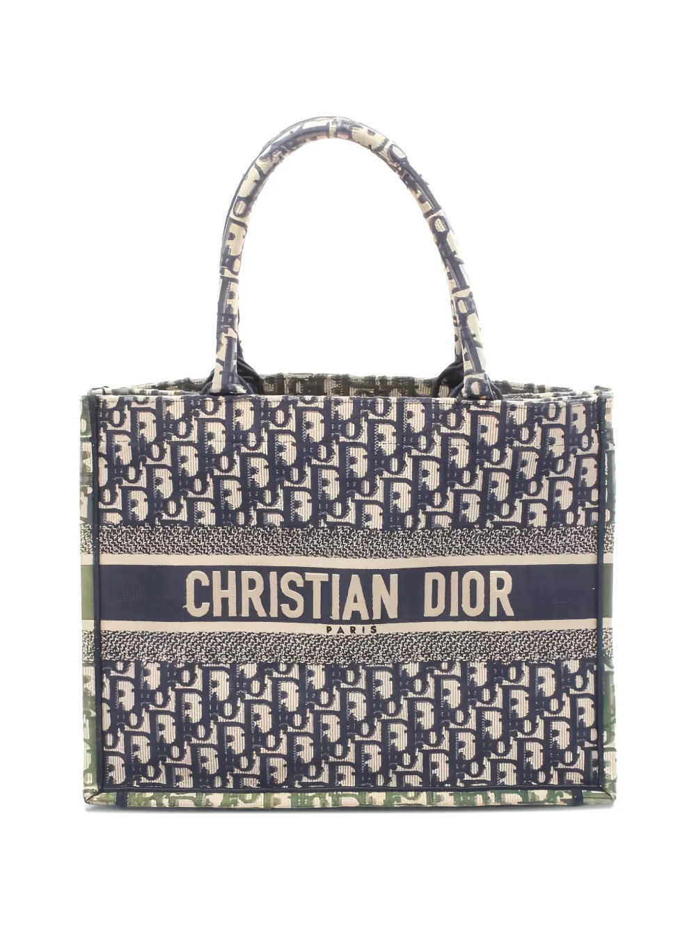 Christian Dior Pre-Owned 2000s medium oblique book tote bag - Blue | Farfetch Global