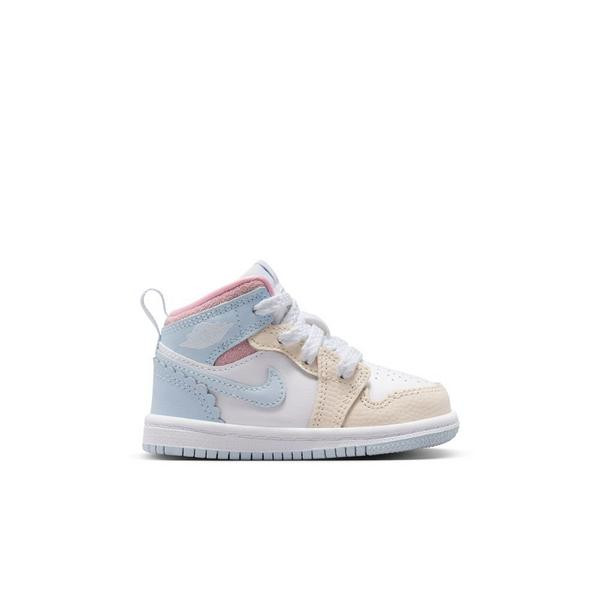 Jordan 1 Mid SE Sneakers Toddler 10T Regular Half Blue/Half Blue-Pale Ivory-White | Scheels Sports