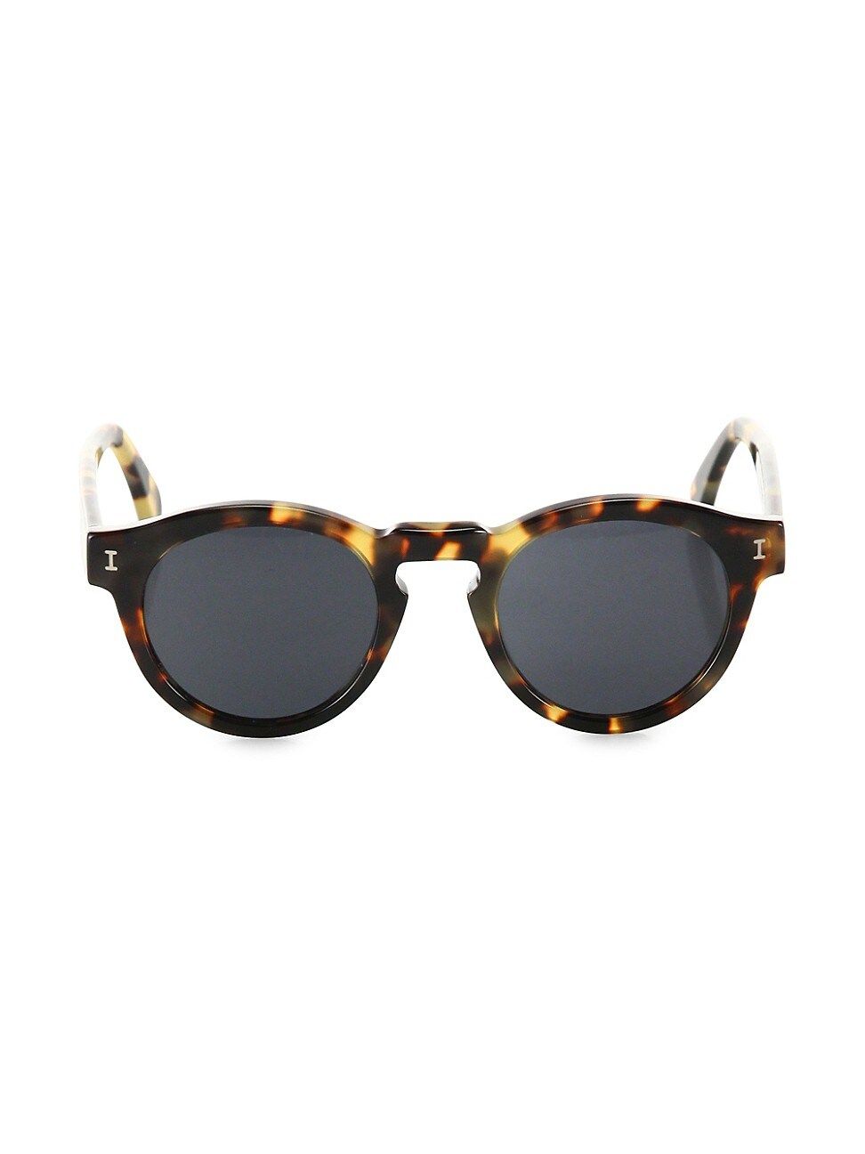 Illesteva Women's Leonard 48MM Classic Round Sunglasses - Tortoise | Saks Fifth Avenue