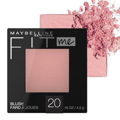 Maybelline FitMe Blush - 20 Mauve - 0.16oz: Noncomedogenic, Medium Coverage, Multi-Skin Type Suitable | Target