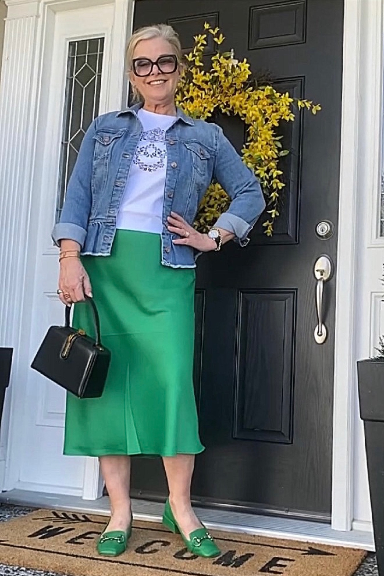 Green skirt for the win💚

#LTKstyletip