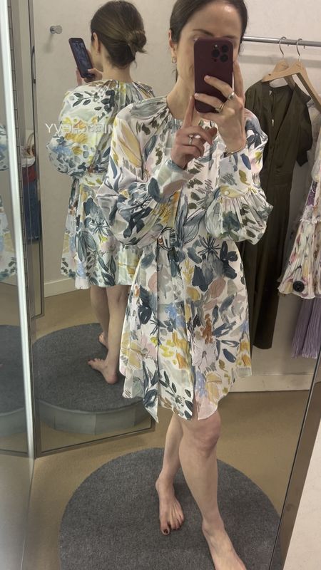 Mini dress spring occasions 
Going to wear to a charity luncheon/tea this weekend!
I’m typically a size 0 and took the 0/size 2 in this. It’s a little big on me but likely runs true to size if you’re a true 2.  

#LTKsalealert #LTKstyletip