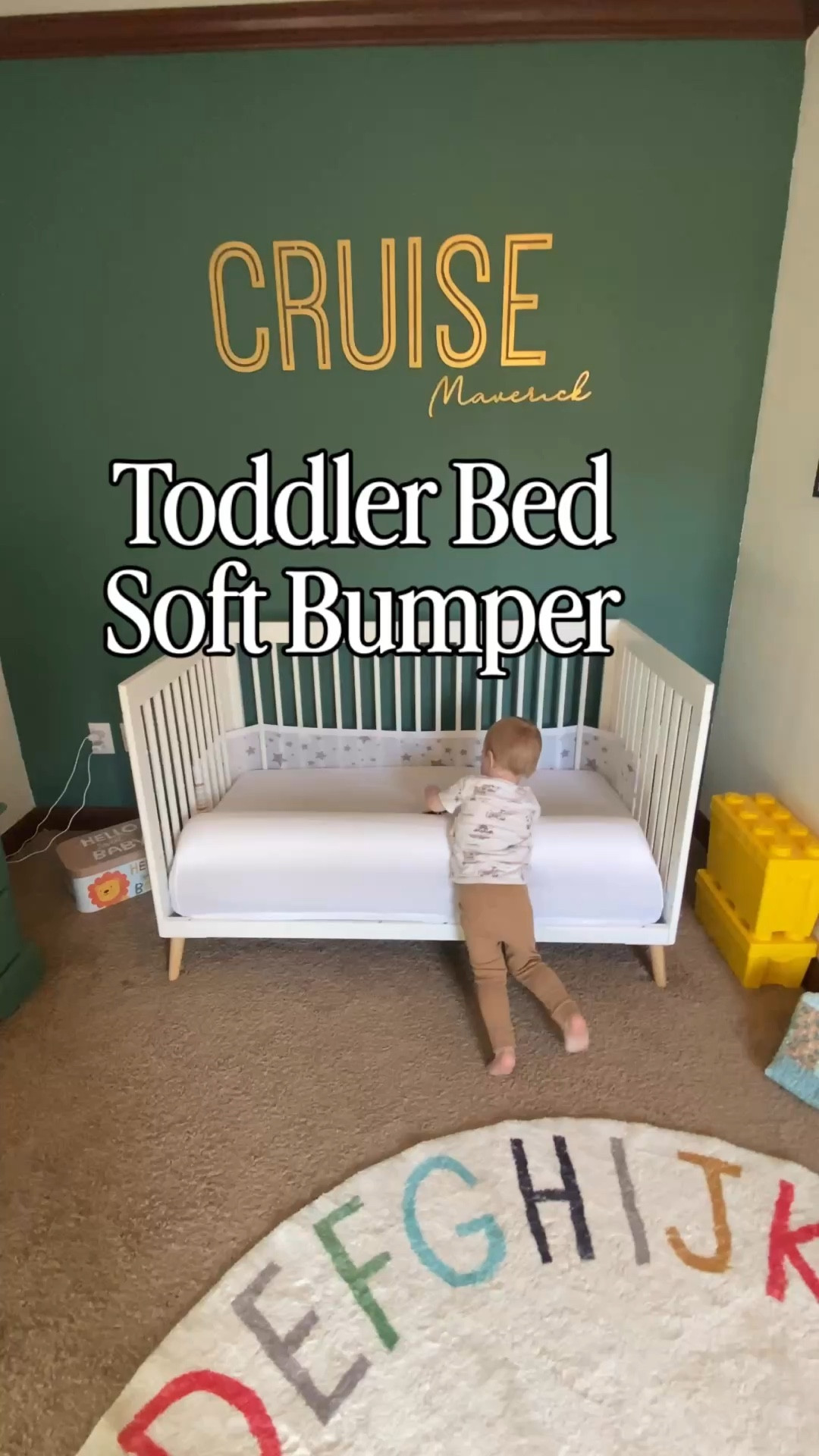 If you have a toddler transitioning out of a crib, this is one of the best things we’ve added to his bed.

This soft toddler bed bumper gives me so much peace of mind at night. It slides right under the sheet and keeps him from rolling off without using those bulky metal rails.

It’s made of memory foam, so it’s soft, safe, and honestly way more comfortable than traditional bed rails. I also love that it stays in place (huge win) and the cover is removable and washable.

Perfect for active sleepers and mamas who just want a better night’s sleep without worrying.

This is one of those simple swaps that makes a big difference.

toddler bed transition, toddler sleep essentials, bed rail alternative, toddler bed safety, toddler must haves, mom life essentials, toddler bedroom setup, safe sleep toddler, toddler bed rail bumper, Amazon toddler finds, gentle sleep solutions, stay at home mom finds, toddler sleep help, parenting hacks, bedtime essentials

Newton Baby Mattress, Alphabet Rug, Toddler Crib

#cribbumper #softcribbumper #softbedrail #toddlersafety #toddlerbedsafety