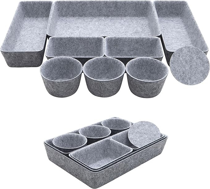 Teeo - Drawer Organizer - Flatware Organizer for Drawer - Makeup Tray - Storage Caddy - Jewelry S... | Amazon (US)