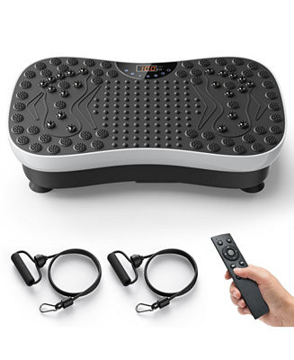 Vibration Plate Exercise Machine with 99 Speed Levels, Bluetooth Music, Remote Control & Resistan... | Macy's