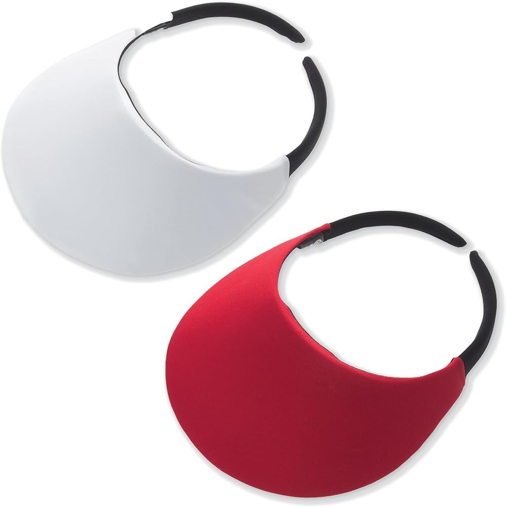 No Headache Sun Visors for Women, 2-Pack | Round Brim Golf & Tennis Visor | Lightweight & Stylish... | Amazon (US)