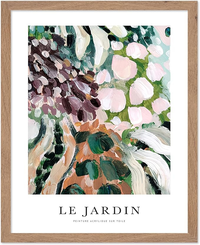 Poster Master Vintage Watercolor Poster - Abstract Print - Le Jardin, Colorful, Flower Petals, Ac... | Amazon (US)