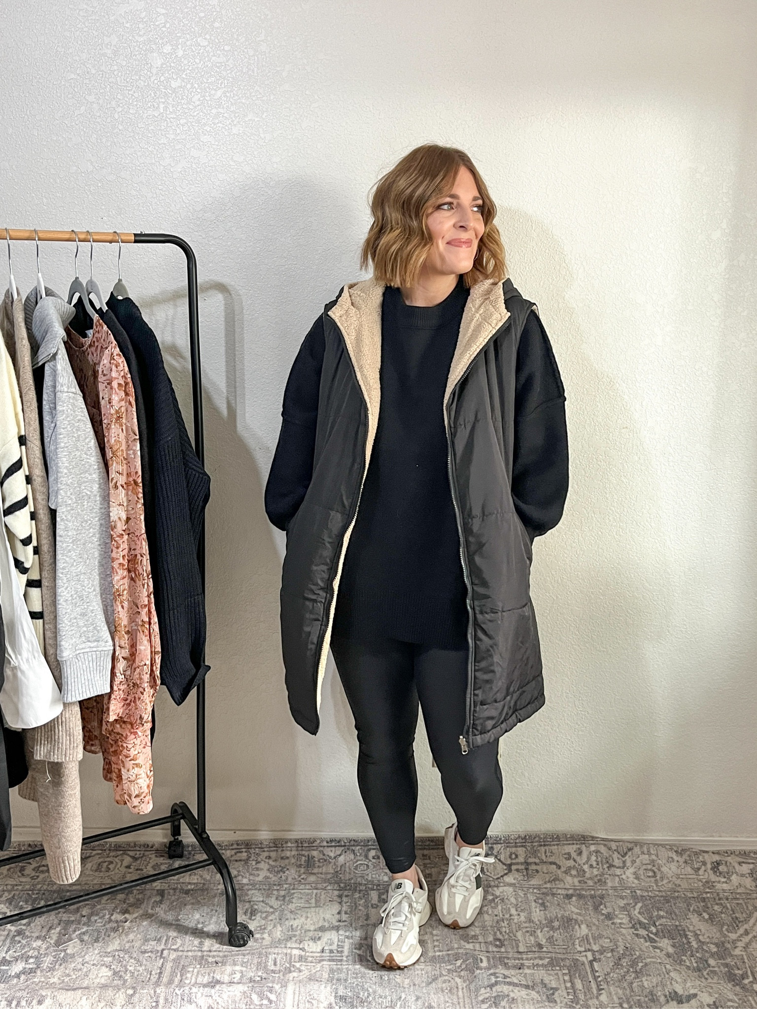 One base 5 ways// styled with a long vest and sneakers 

Sweater M
Leggings L 
Vest L

#LTKfindsunder50 #LTKmidsize #LTKstyletip