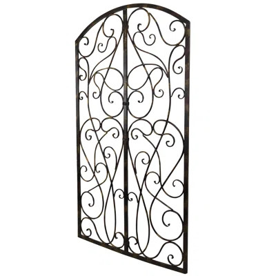 Wrought Iron Scroll Panel Wall DÃ©cor Fleur De Lis Living | Wayfair North America