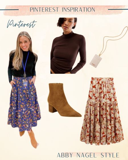 Teacher inspired Pinterest look. Fall outfit idea. Teacher outfit. Maxi skirt. Autumn🍁

#LTKFind #LTKunder50 #LTKunder100
