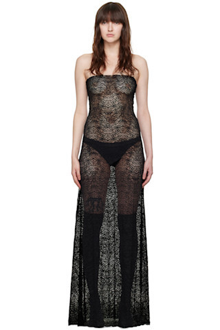 SSENSE Exclusive Black Anise Maxi Dress | SSENSE