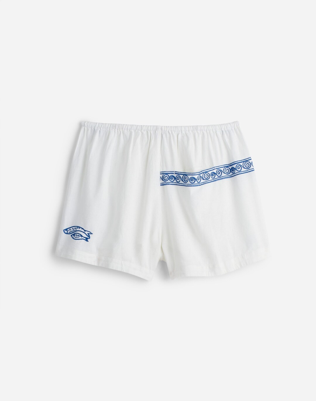 Madewell x Lisa Says Gah! Embroidered Drawstring Pull-On Shorts | Madewell