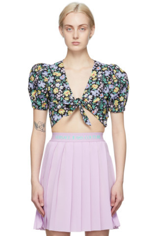 Multicolor Front Tie Blouse | SSENSE