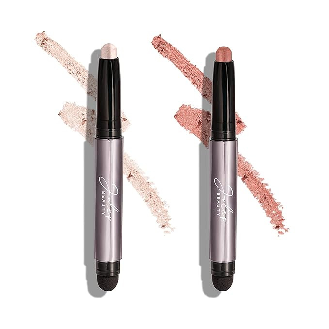Julep Eyeshadow 101 Crème to Powder Waterproof Eyeshadow Stick Duo, Pearl Shimmer and Rose Shimm... | Amazon (US)