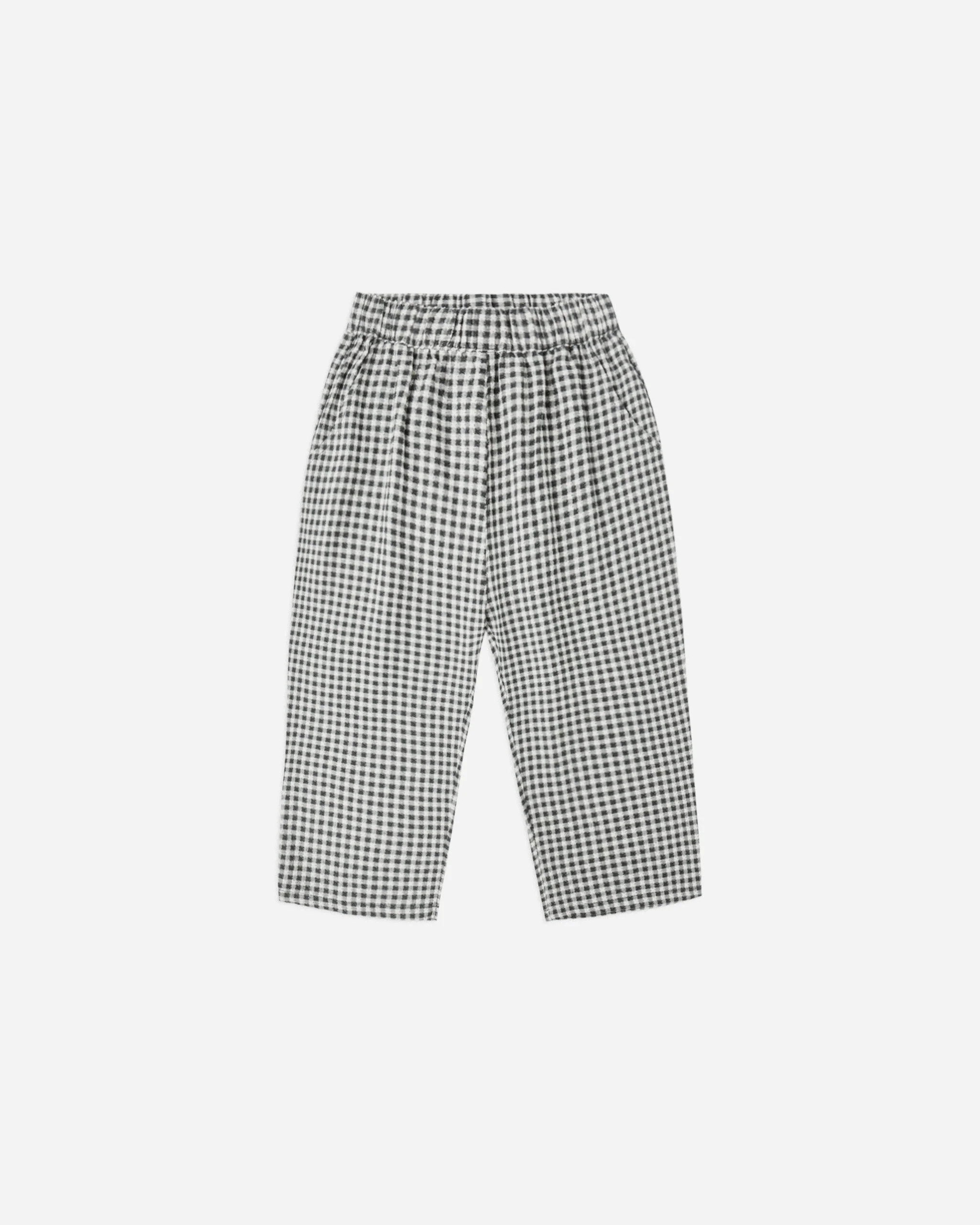 Palmer Pant || Black Gingham | Rylee + Cru
