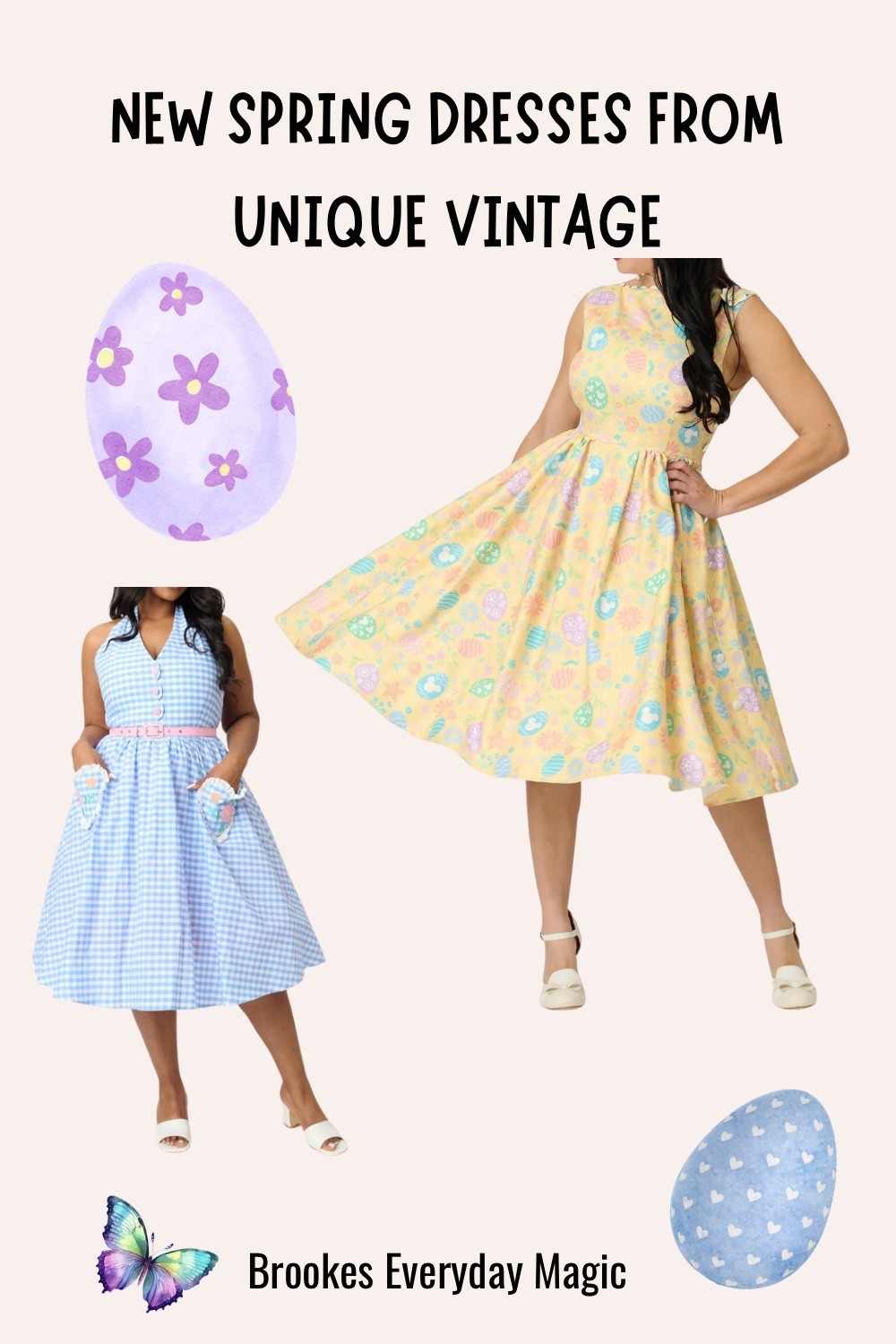 New Spring/ Easter Dresses from Unique Vintage!! Both dresses have little Disney details!!

#LTKMidsize #LTKSeasonal