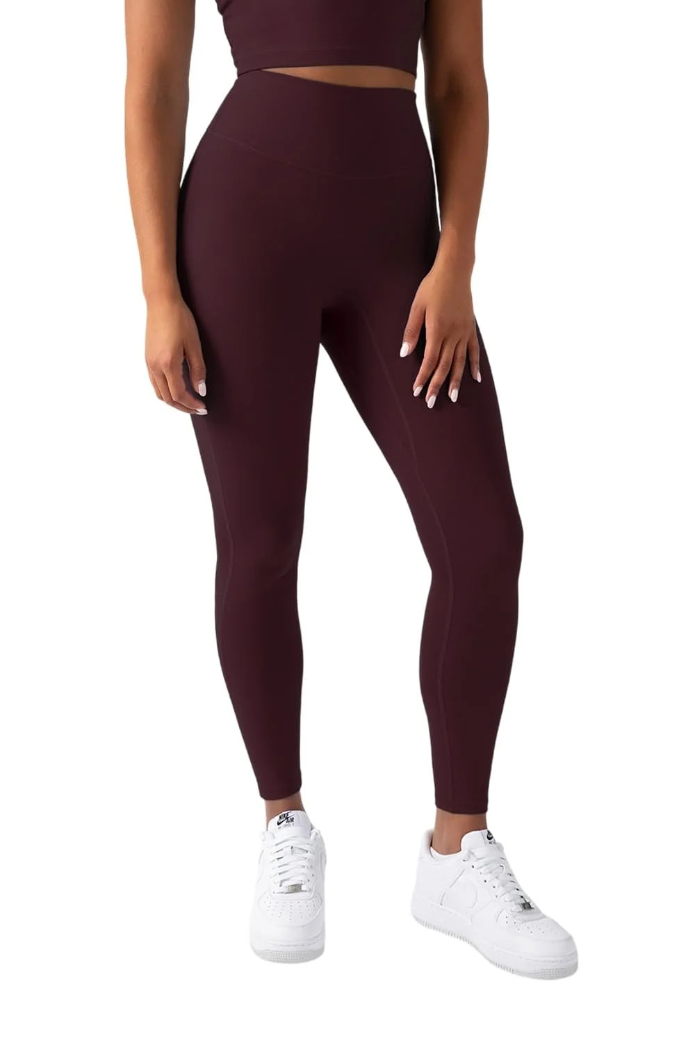 YITTY Active Women's UltraLuxe High-Waist Legging, Athleisure, 4-Way-Stretch, Burgundy, S, Regula... | Walmart (US)
