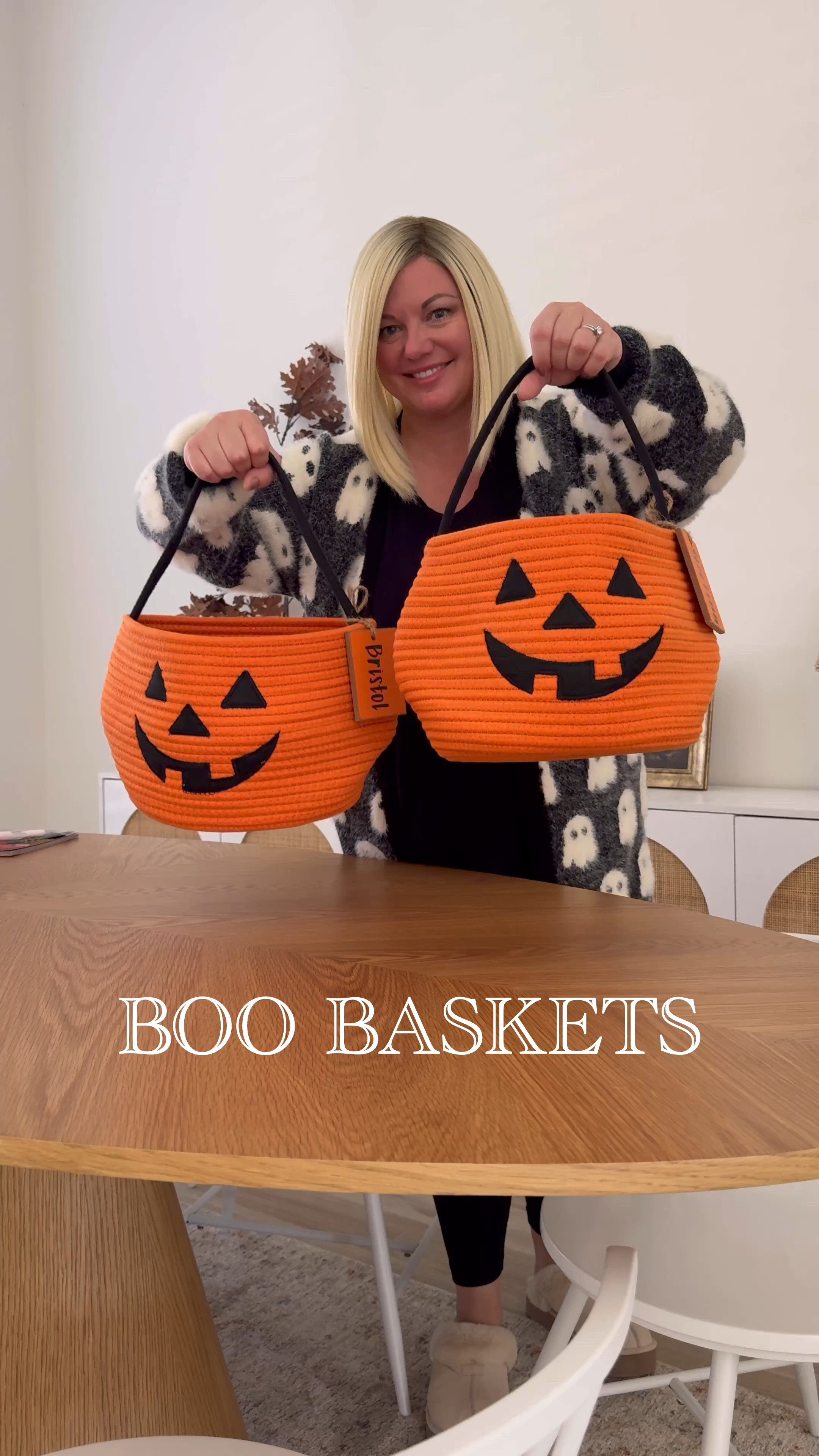 Boo Baskets for my kids!  Filled with fun Halloween activities, treats and things they will actually use like new water tumblers.  The baskets are LARGE, perfect to trick or treat with year after year.  They had outgrown their smaller pumpkin bags and I thought this was the perfect way to gift them new baskets. 

The Ghost light up tumbler is sold out now but I found a pumpkin 🎃 cup that’s really cute. 

#LTKVideo #LTKFamily #LTKHalloween