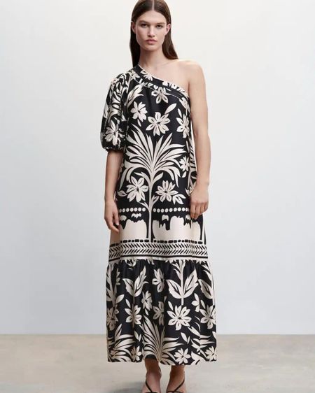 Love this black and white midi for a tropical vacation! Wear loose during the day or belted with heels for a dinner out

#LTKtravel #LTKSeasonal #LTKunder100
