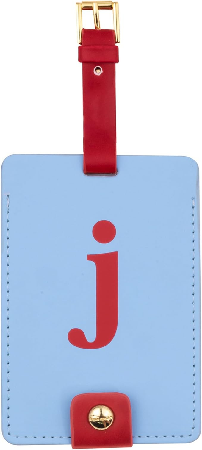 Kate Spade New York Leatherette Luggage Tag with Secure Strap, Colorful Suitcase Identifier for T... | Amazon (US)