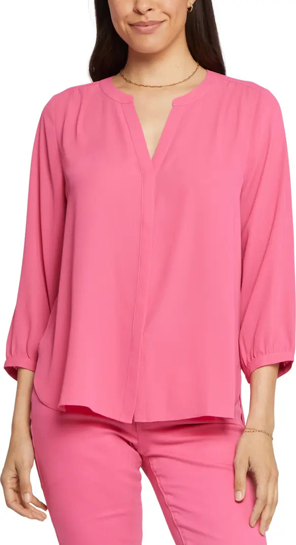 NYDJ High/Low Crepe Blouse | Nordstrom | Nordstrom
