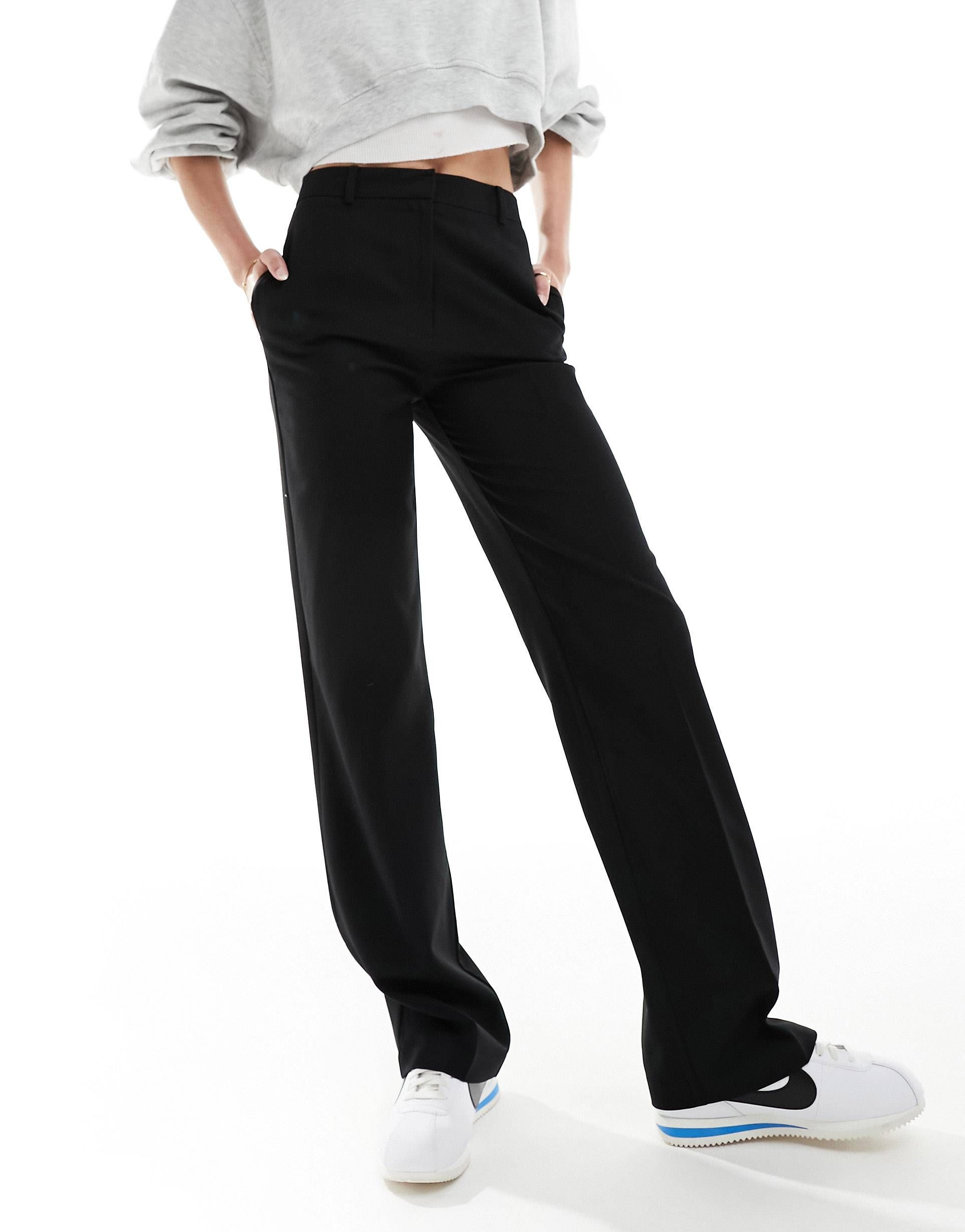ASOS DESIGN Tall slim straight trouser in black | ASOS | ASOS (Global)