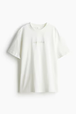 Printed T-shirt - Round Neck - Short sleeve - White/New York - Ladies | H&M US | H&M (US + CA)