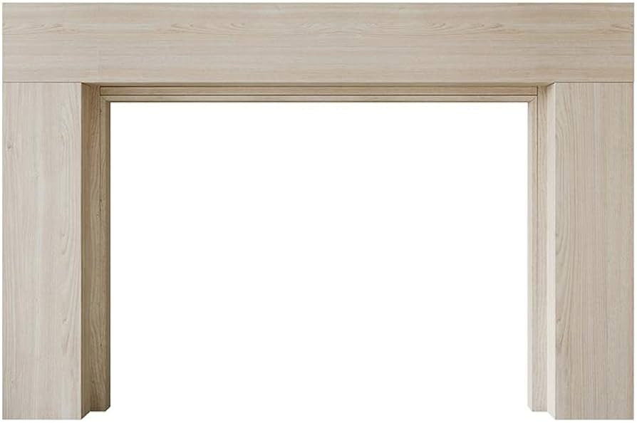 Modern Ember Sabine Contemporary Wood Fireplace Mantel Surround Kit, Unfinished with 48 Inch Open... | Amazon (US)