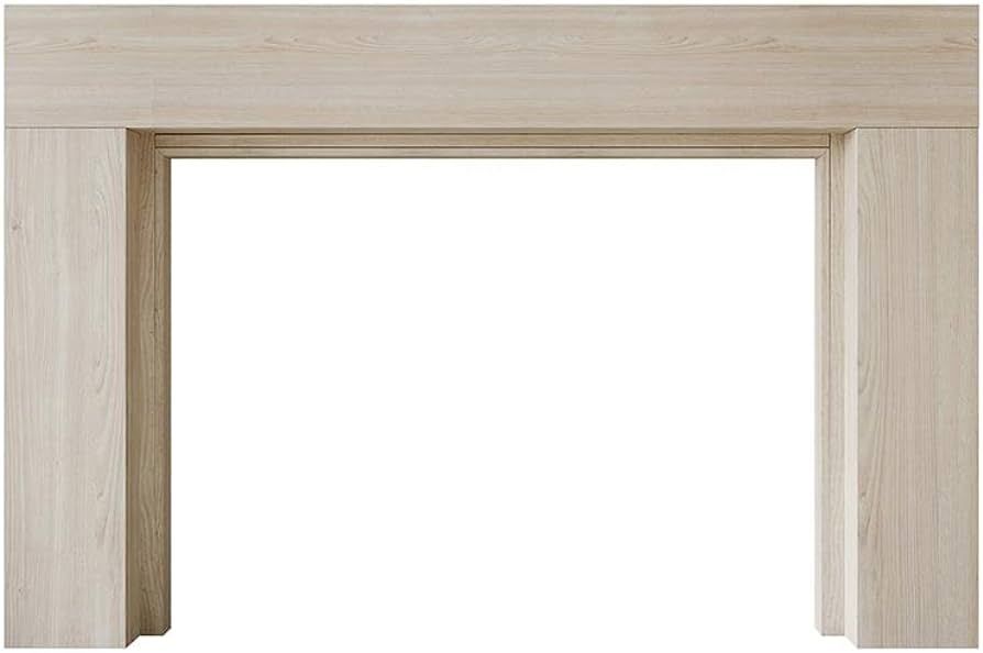 Modern Ember Sabine Contemporary Wood Fireplace Mantel Surround Kit, Unfinished with 48 Inch Open... | Amazon (US)