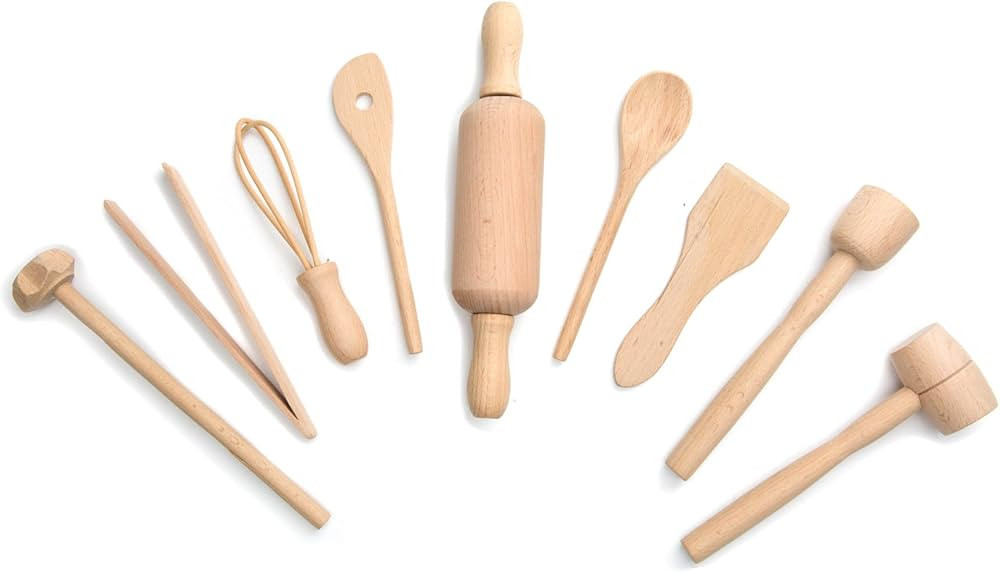 Fox Run Junior Cooking/Baking Tools Set, 8 x 3.25 x 3 inches, Brown | Amazon (US)
